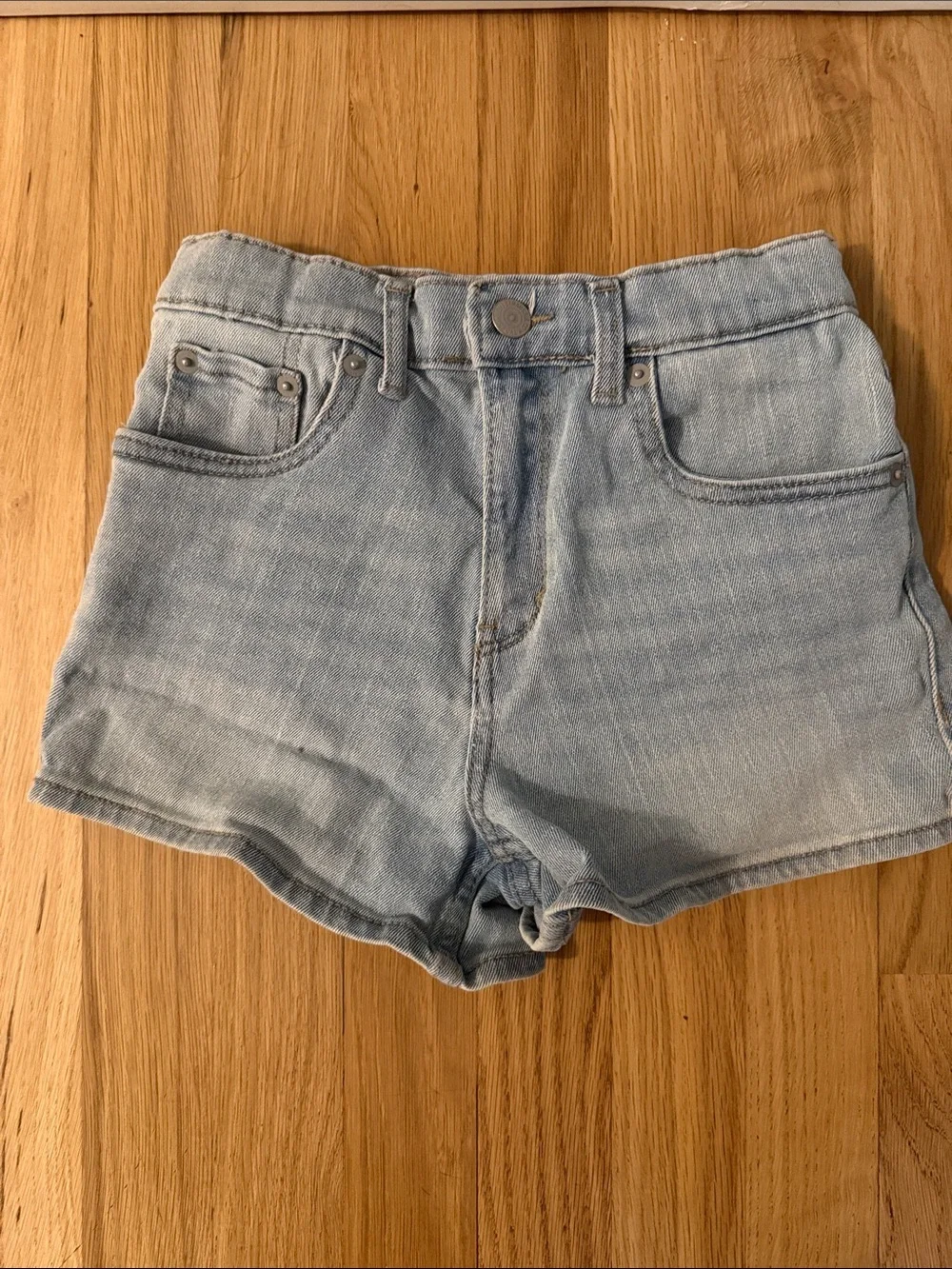 Light Blue Denim Kids Shorts